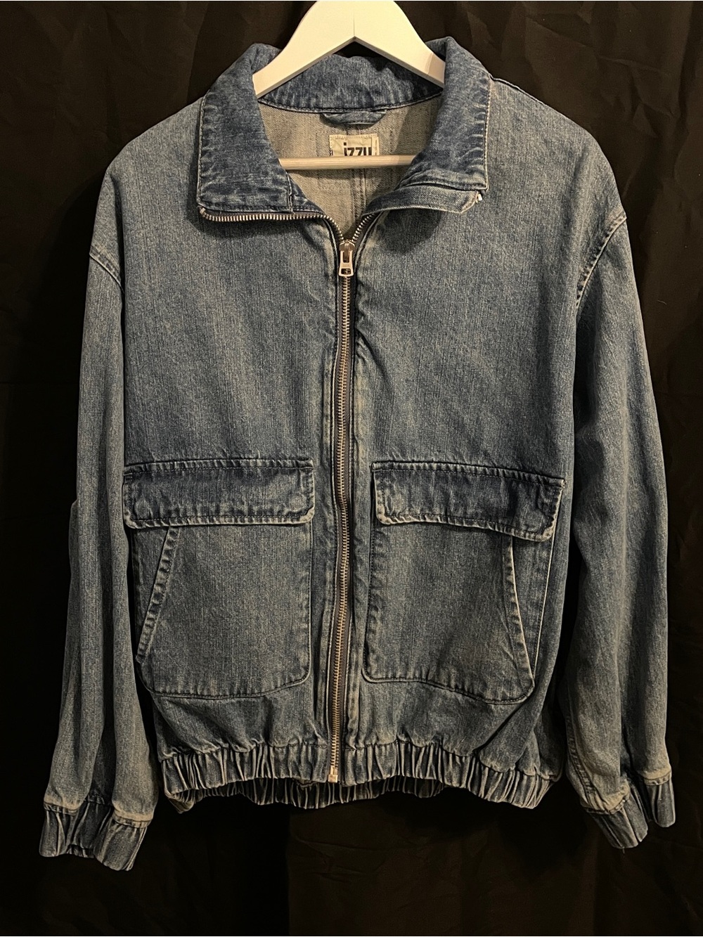 IZZUE Denim Zip Jacket in Medium